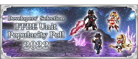 Developers' Selection FFBE Unit Popularity Poll 2022